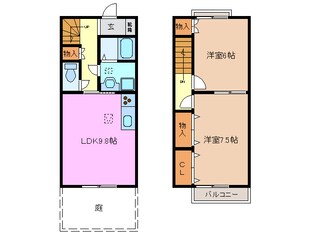 阿倉川駅 徒歩5分 1階の物件間取画像